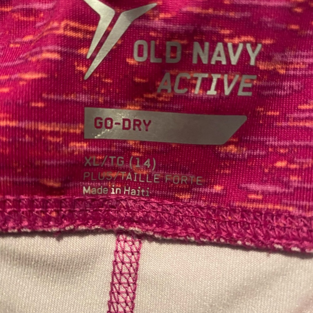Old Navy Active athletic Leggings. Girls size xl-14. - Picture 3 of 3
